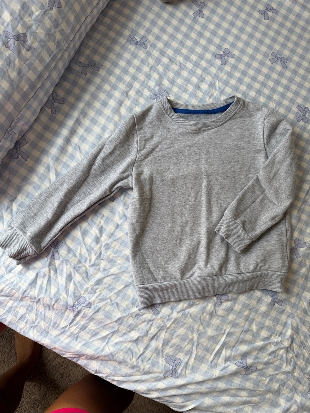Kids Grey Crewneck Sweater